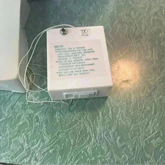 VTG Department 56 BRITE LITES Santa On Sleigh, Lighted Arch, Adapter LOT Works - Picture 8 of 15